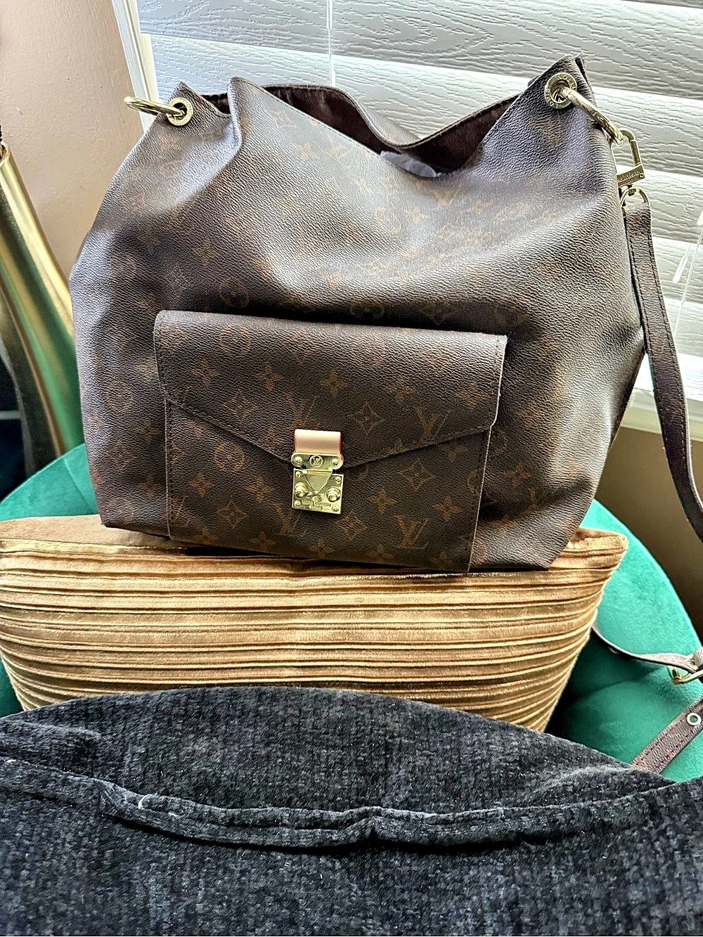 Louis Vuitton Elegie Monogram Idylle Brown Shoulder Bag